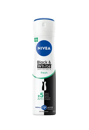 Nivea Black&White Invisible Fresh antiperspirant sprej 150 ml