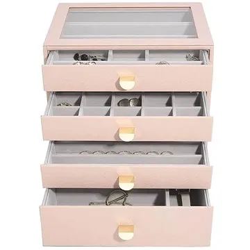 Stackers, Šperkovnice se šuplíky 4 v 1 Blush Classic Drawers | růžová (75893)