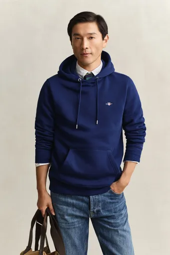 MIKINA GANT REG SHIELD HOODIE RICH NAVY