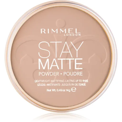 Rimmel Stay Matte pudr odstín 005 Silky Beige 14 g