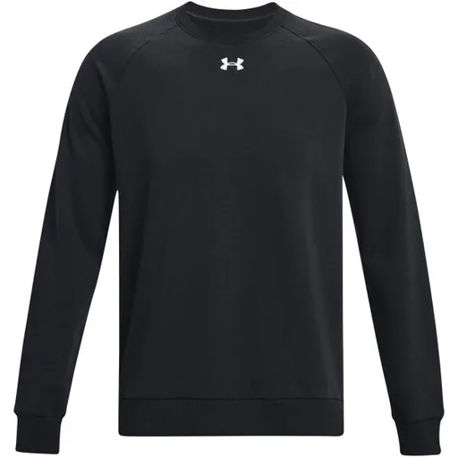 Under Armour RIVAL FLEECE CREW Pánská mikina, černá, velikost L