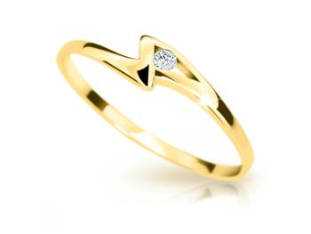 Cutie Jewellery Krásný prsten ze žlutého zlata Z6738-1138-10-X-1 48 mm