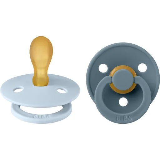 BIBS Colour Size 2: Symmetrical 6+ months dudlík Baby Blue / Petrol 2 ks