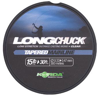 Korda vlasec longchuck tapered mainline clear 300 m - 0,33-0,47 mm 15-30 lb