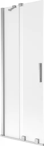 MEXEN/S Velar dvoukřídlá posuvná vanová zástěna 70 x 150, dekor, chrom 896-070-000-31-01