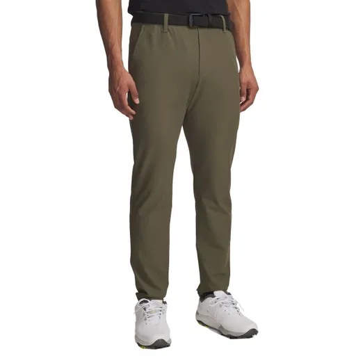 Under Armour DRIVE TAPERED PANT Pánské golfové kalhoty, tmavě zelená, velikost 36x34