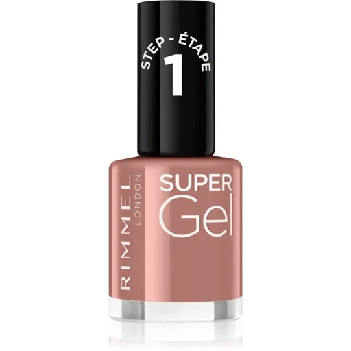 Rimmel Super Gel gelový lak na nehty bez užití UV/LED lampy odstín 033 R&B Rose 12 ml