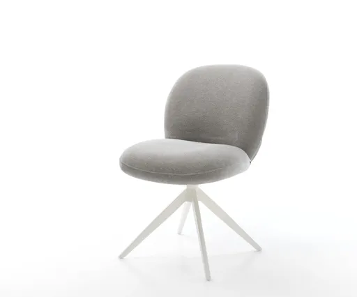 Jídelní židle Nube-Flex strukturovaná látka Měkký šedá křížová