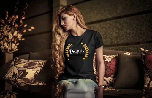 Personal Dámské tričko - Družička Elegant Barva: Čierna, Velikost - dospělý: L