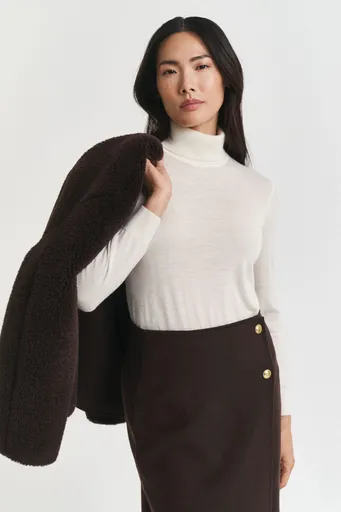 ROLÁK GANT FINE MERINO TURTLENECK CREAM