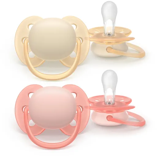 Philips Avent Ultrasoft SCF091/38 0-6 m dudlík Girl 2 ks
