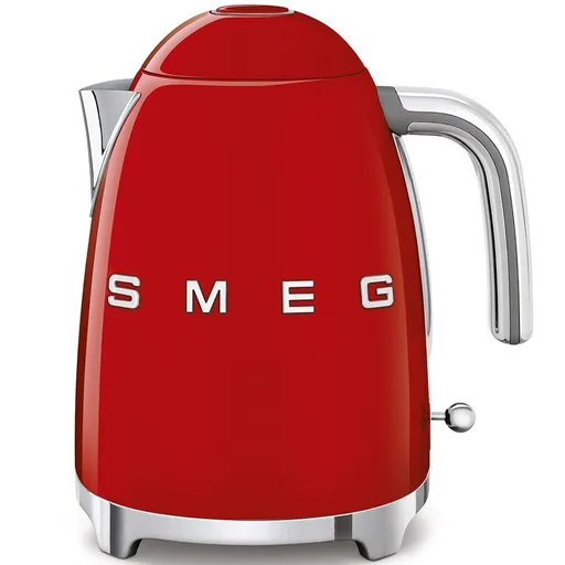 Smeg KLF03RDEU rychlovarná konvice, 1, 7 l (7 šálků), 2400 W, styl 50. let, červená