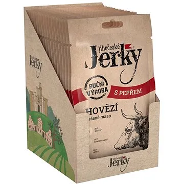 Jihočeské Jerky Hovězí s pepřem 20 ks (8594068231190)