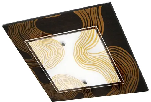 Stropní svítidlo Morena Plafon 2X60W E27 40X40X8 černá