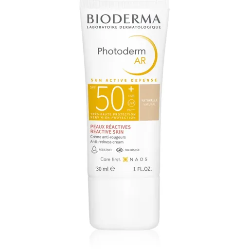 Bioderma Photoderm AR tónovací ochranný krém pro velmi citlivou pleť se sklonem k začervenání SPF 50+ odstín Natural 30 ml