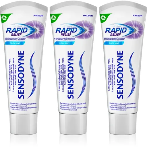 Sensodyne Repair & Protect Cool Mint zubní pasta pro citlivé zuby 3x75 ml