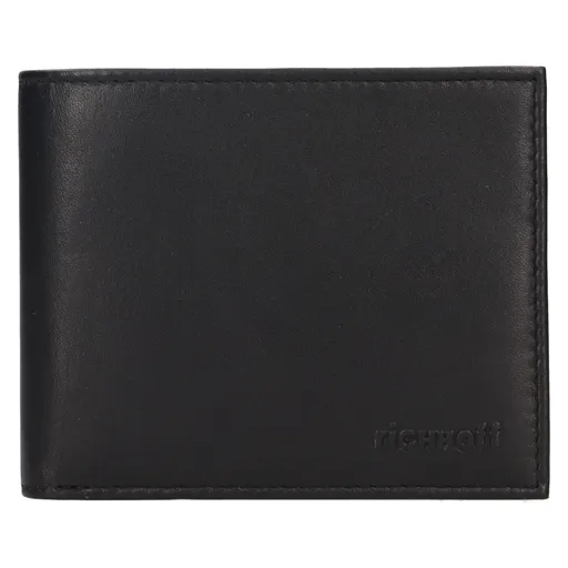 Pánská kožená slim peněženka Richhoff Leo - černá