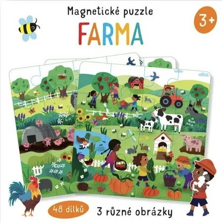 Magnetické puzzle Farma - Amanda Enright, Toni Stemp