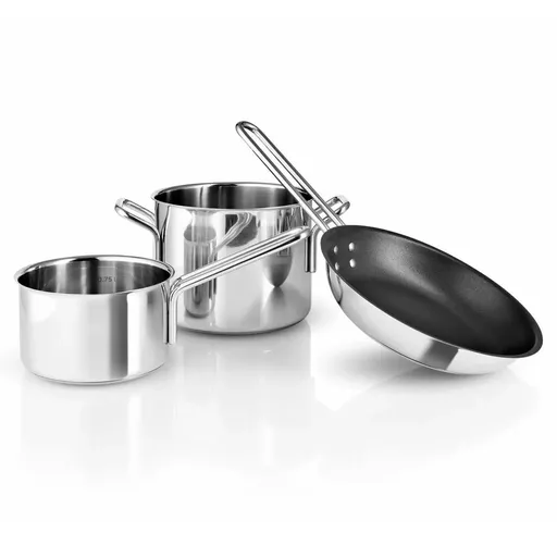 Sada hrnců, sada 3 ks, stříbrná, nerezová ocel, Eva Solo