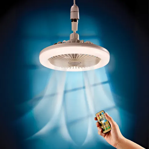 Stropní ventilátor se světlem