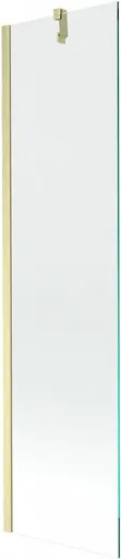 MEXEN/S Next vanová zástěna FIX 50 x 150, transparent, zlatá kartáčovaná 895-050-000-00-00-55