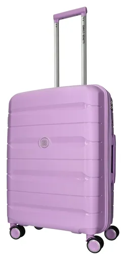 Střední skořepinový kufr na kolečkách Enrico Benetti Montréal M Lilac