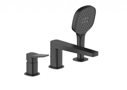 KFA Baterie Malaga, vanová, 3-dílná stojící, černá 4525-210-81