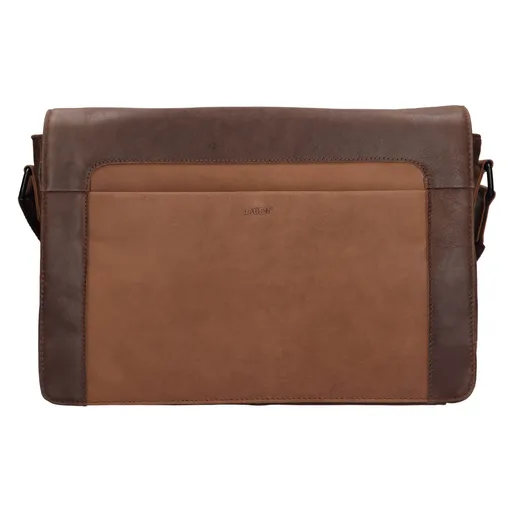 Pánská kožená taška přes rameno Lagen Jules - hnědá