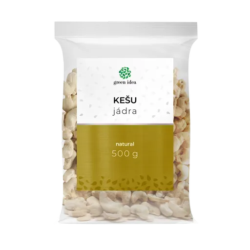 Kešu jádra natural 500 g - Green idea