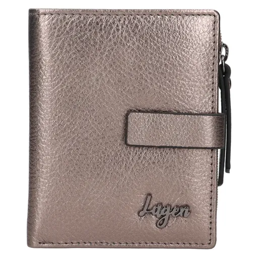 Dámská kožená peněženka Lagen Sigrid - stříbrná