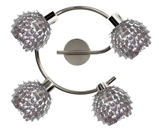 Stropní lampa Raven spirála 4X40W G9 chrom