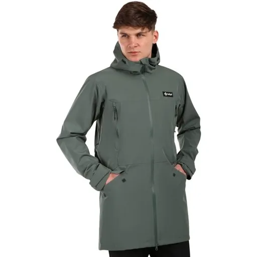KILPI AYRA Pánský outdoorový kabát, khaki, velikost XXXL