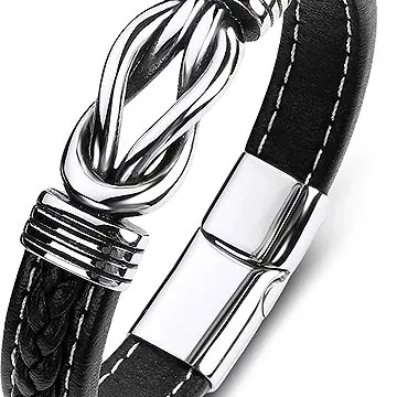 Kožený náramek – BXG6015 - 21,5cm (2762)