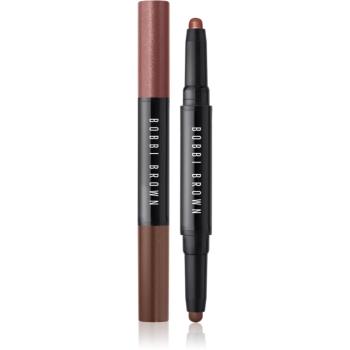 Bobbi Brown Long-Wear Cream Shadow Stick Duo creion pentru ochi duo culoare Rusted Pink / Cinnamon 1,6 g