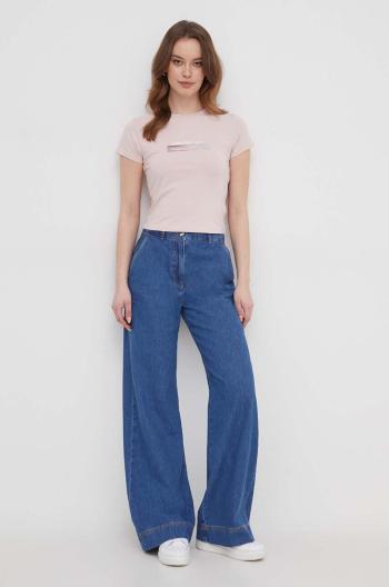 Top Calvin Klein Jeans dámský, růžová barva, J20J223167