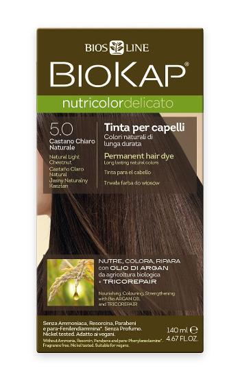 BIOKAP Nutricolor Delicato 5.0 Kaštanová přírodní světlá barva na vlasy 140 ml