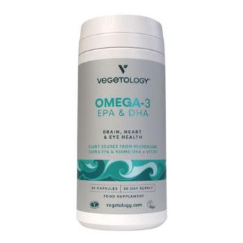 Vegetology Omega-3 EPA & DHA + D3 60 kapslí