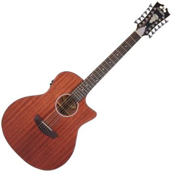 D'Angelico Premier Fulton LS Natural Mahogany Satin 12-strunná elektroakustická kytara