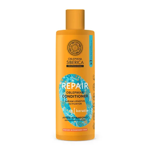 Natura Siberica Regenerační kondicionér s keratinem Oblepikha (Repair Conditioner) 400 ml