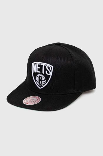 Kšiltovka Mitchell&Ness BROOKLYN NETS černá barva, s aplikací