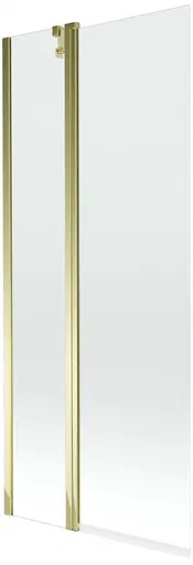 MEXEN Flip vanová zástěna 1-křídlo 80x150, transparent, zlato 894-080-101-50-00