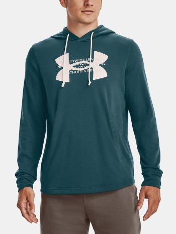 Under Armour UA Rival Terry Logo Hoodie Mikina Zelená