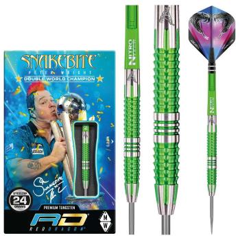 Dart szett Red Dragon steel Peter Wright Snakebite Mamba 24g, 90% Wolfram