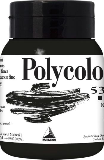 Maimeri Vynil Polycolor Akrylová barva Black 530 500 ml 1 ks