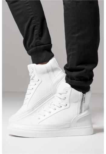 Urban Classics Zipper High Top Shoe white - 37