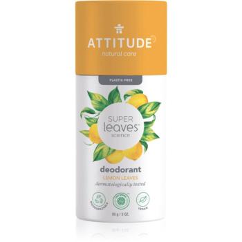 Attitude Super Leaves Deodorant tuhý deodorant bez obsahu hliníkových solí Lemon Leaves 85 g