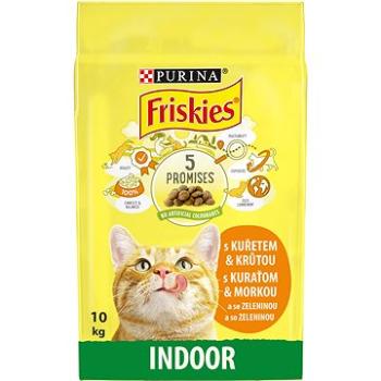 Friskies Indoor pro kočky žijící převážně v bytě s kuřetem a se zeleninou 10 kg (3222270195980)