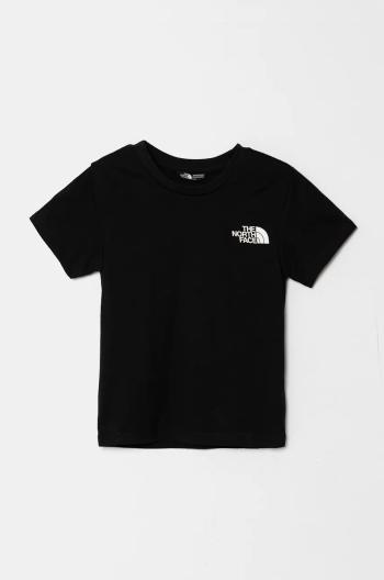 Dětské tričko The North Face TEEN S/S SIMPLE DOME TEE černá barva, s potiskem, NF0A8DRPJK31