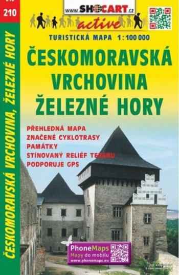 SC 210 Českomoravská vrchovina, Železné hory 1:100 000