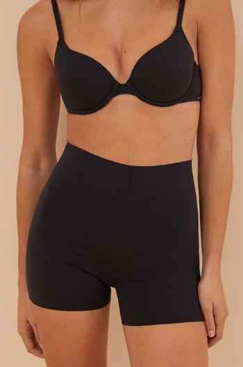 Modelující šortky women'secret SHAPEWEAR MICRO THERMO-REGULATING černá barva, 5182789